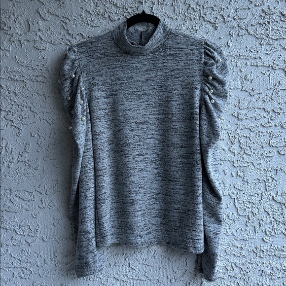 Stem & Vine cowl neck top with pearl details, size small, brand new-never used - Picture 15 of 17